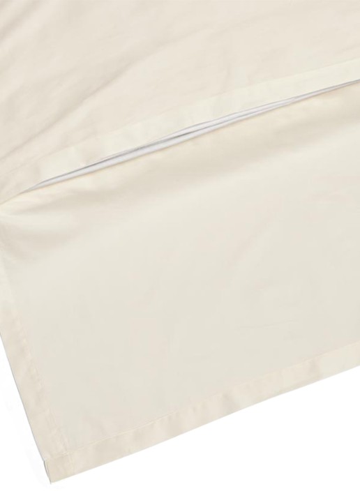 Yumeko Hoeslaken van  katoen, hoekhoogte 30 cm - achterkant beige