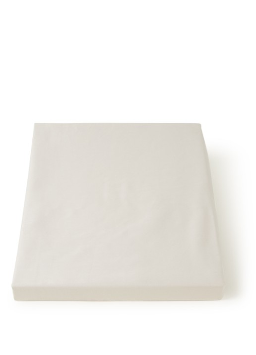 Yumeko Hoeslaken van  katoensatijn 300TC, hoekhoogte 30 cm - voorkant beige