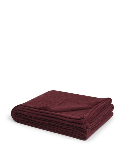 Yumeko Mousseline bedsprei van gewassen linnen 200 x 230 cm