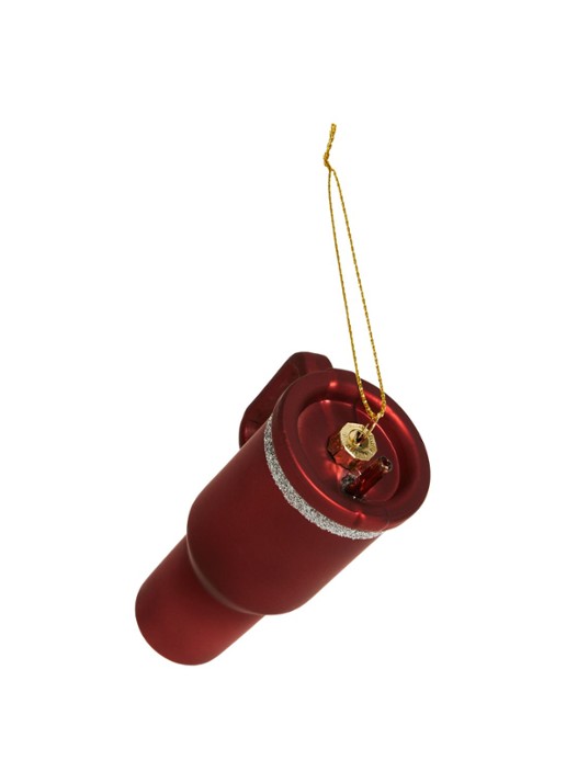 Yup in de Boom Cup kersthanger 11 cm - achterkant rood