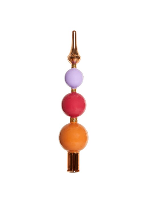 Yup in de Boom Piek Smiley kersthanger 28 cm - achterkant oranje