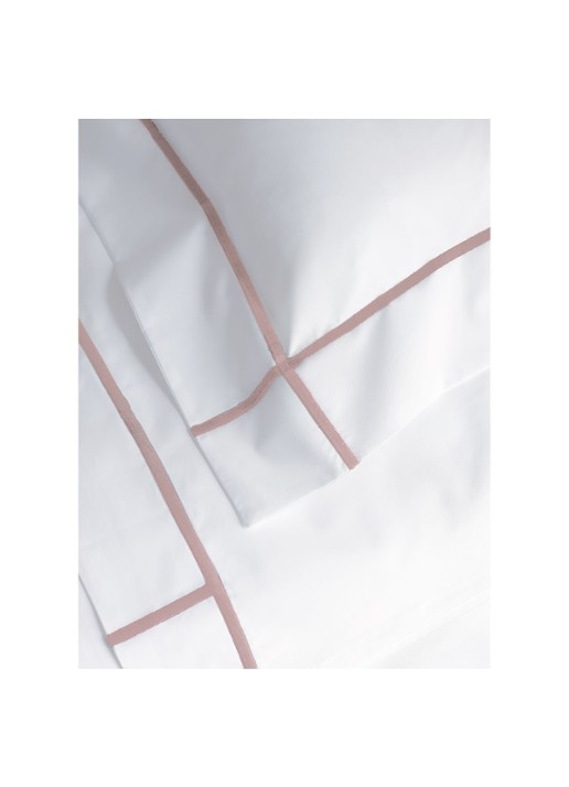 Yves Delorme Athena laken van katoen perkal 500TC - detail 2 wit