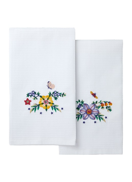 Yves Delorme Botanic gastendoek - 42 x 70 cm set van 2