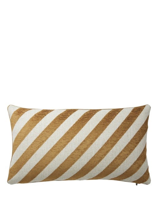 Yves Delorme Calisson sierkussenhoes - voorkant 3 donkerbeige