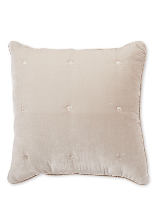Yves Delorme Cocon sierkussen 45 x 45 cm  - voorkant beige