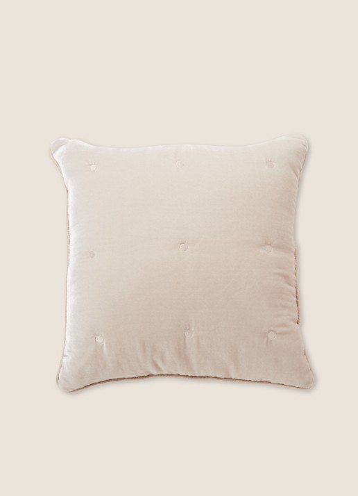 Yves Delorme Cocon sierkussen 45 x 45 cm  - voorkant 2 beige