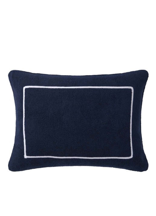 Yves Delorme Croisière Strand sierkussen 40 x 30 cm - voorkant blauw