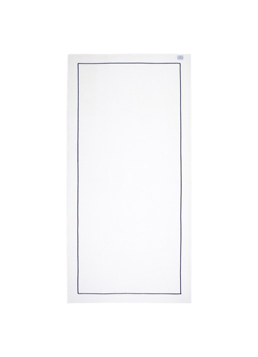 Yves Delorme Croisiere strandlaken  - 480 gr/m2 - 92 x 200 cm - detail 2 royalblauw