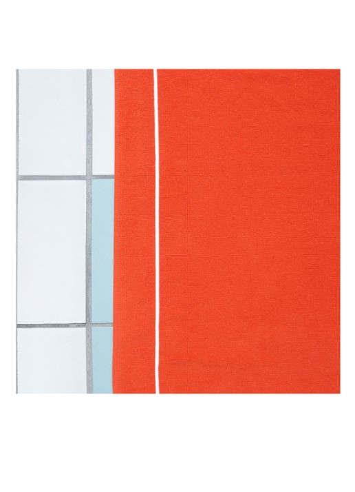 Yves Delorme Croisiere strandlaken  - 480 gr/m2 - 92 x 200 cm - detail 3 oranjerood