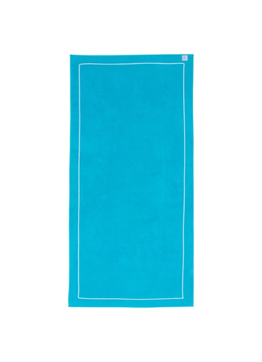 Yves Delorme Croisiere strandlaken  - 480 gr/m2 - 92 x 200 cm - voorkant 6 aquablauw