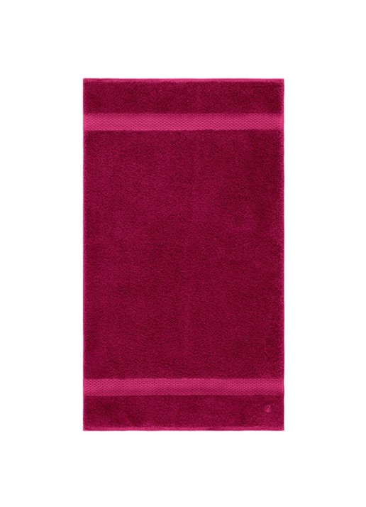 Yves Delorme Etoile badhanddoek - 700 gr/m2 - 55 x 100 cm - voorkant fuchsia