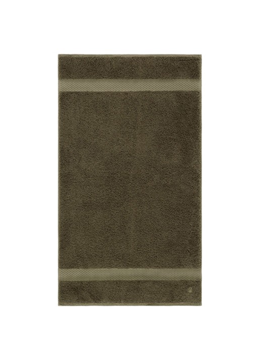 Yves Delorme Etoile badhanddoek - 700 gr/m2 - 55 x 100 cm - voorkant 2 khaki
