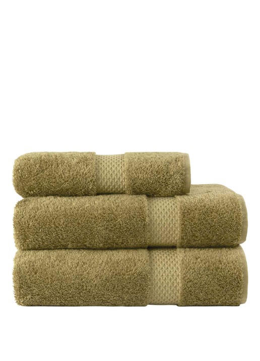 Yves Delorme Etoile badhanddoek - 700g/m2 - 70 x 140 cm - voorkant 6 brons