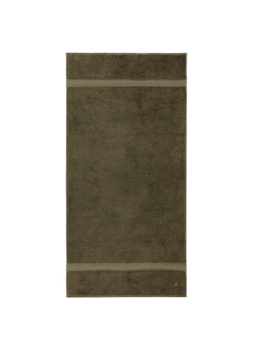 Yves Delorme Etoile badhanddoek - 700g/m2 - 70 x 140 cm - voorkant 3 khaki