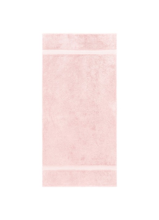 Yves Delorme Etoile badhanddoek - 700g/m2 - 70 x 140 cm - voorkant lichtroze
