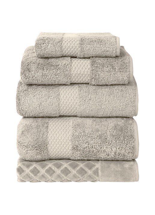 Yves Delorme Etoile badlaken - 700 gr/m2 - 92 x 160 cm - voorkant 3 taupe