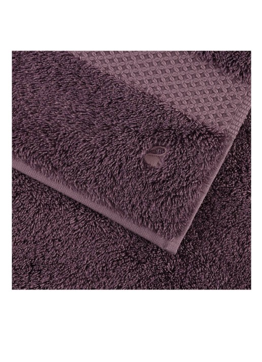 Yves Delorme Etoile badlaken - 700 gr/m2 - 92 x 160 cm - achterkant paars