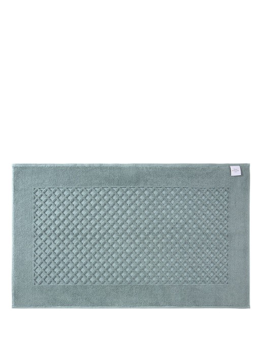 Yves Delorme Etoile badmat 55 x 90 cm - voorkant 3 staalblauw