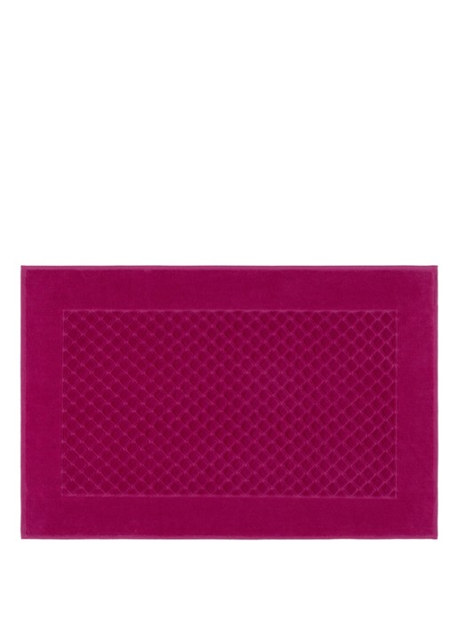 Yves Delorme Etoile badmat 55 x 90 cm - voorkant fuchsia