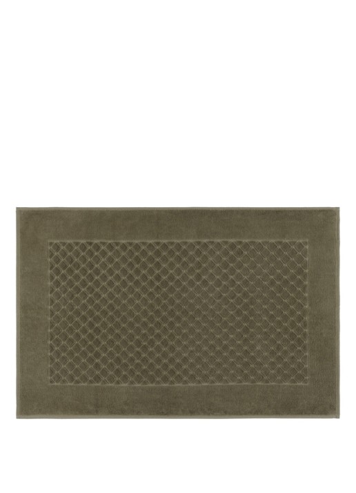 Yves Delorme Etoile badmat 55 x 90 cm - voorkant 2 khaki