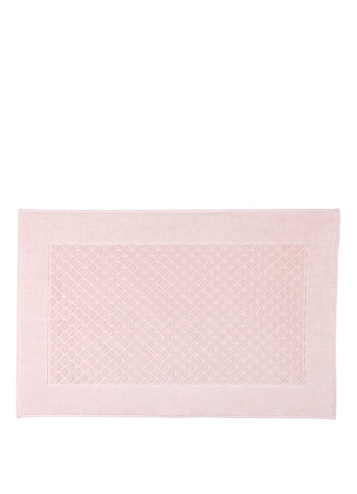 Yves Delorme Etoile badmat 55 x 90 cm - voorkant lichtroze