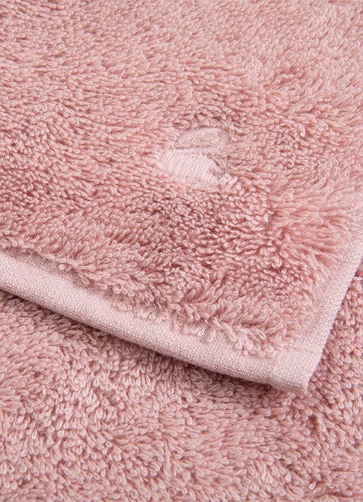 Yves Delorme Etoile gastendoek - 700 g/m² - 33 x 33 cm - voorkant 4 roze