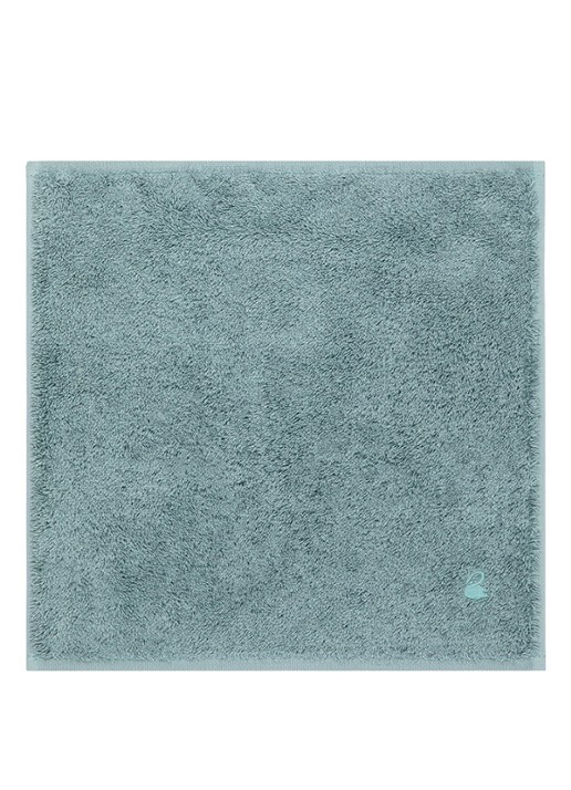 Yves Delorme Etoile gastendoek - 700 g/m² - 33 x 33 cm - voorkant staalblauw