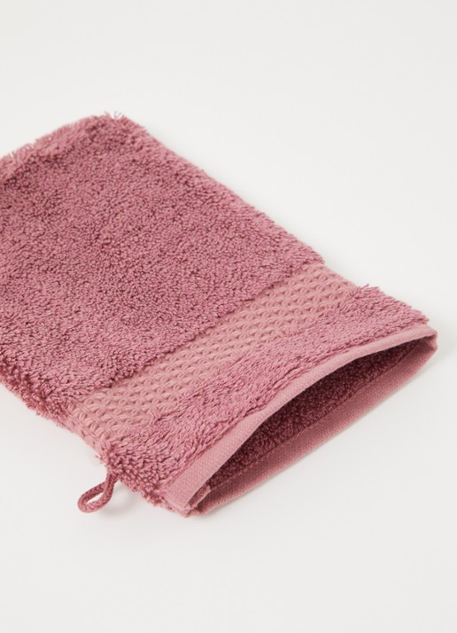 Yves Delorme Etoile washand - 700 gr/m2 - 16 x 22 cm - voorkant 2 koraalroze