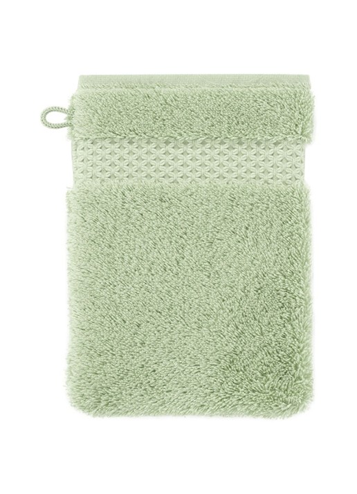 Yves Delorme Etoile washand - 700 gr/m2 - 16 x 22 cm - voorkant lindegroen
