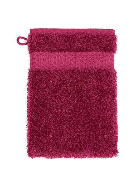 Yves Delorme Etoile washand - 700 gr/m2 - 16 x 22 cm - voorkant fuchsia