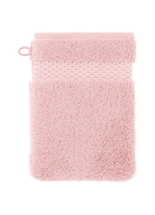 Yves Delorme Etoile washand - 700 gr/m2 - 16 x 22 cm - voorkant perzikroze