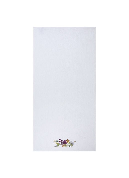 Yves Delorme Fleurs badhanddoek - 450 gr/m2 - 70 x 140 cm