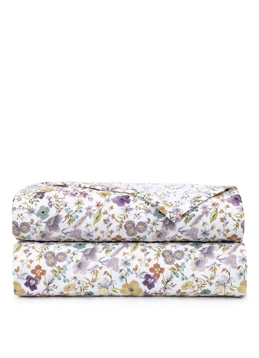 Yves Delorme Fleurs bedsprei 80TC - voorkant 2 wit