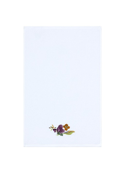 Yves Delorme Fleurs gastendoek - 450 gr/m2 - 45 x 70 cm