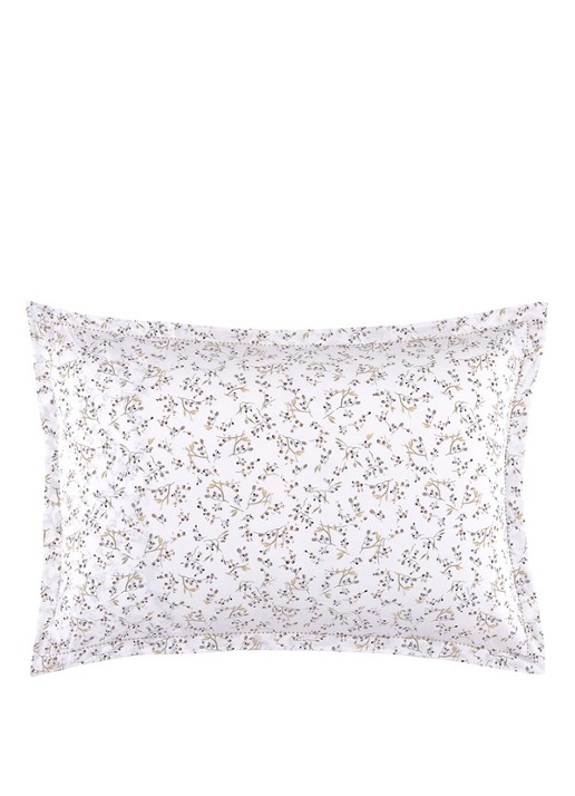 Yves Delorme Fleurs kussensloop - achterkant 6 wit