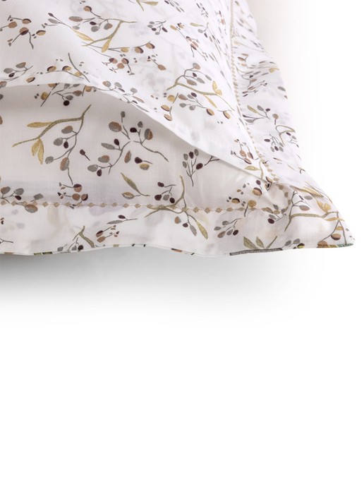 Yves Delorme Fleurs kussensloop - detail 4 wit
