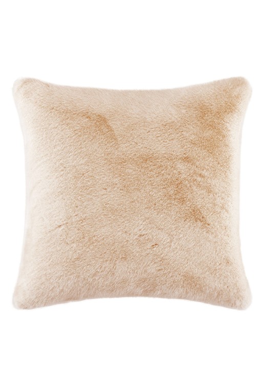 Yves Delorme Frisson sierkussenhoes 45 x 45 cm - voorkant beige