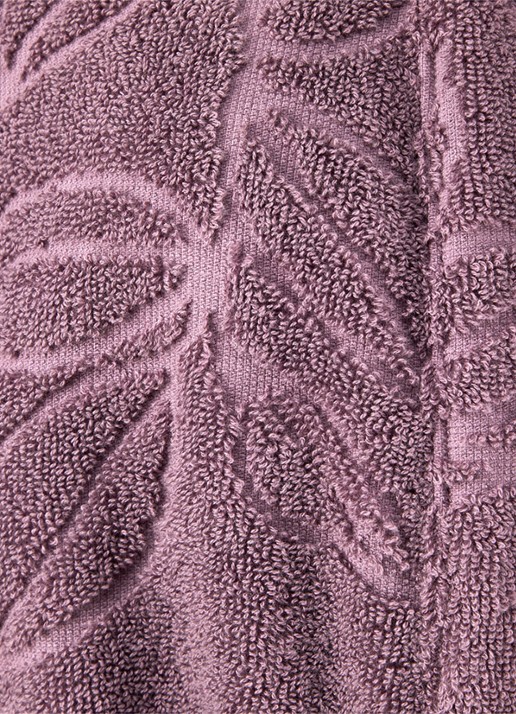 Yves Delorme Givre badjas - detail 2 paars