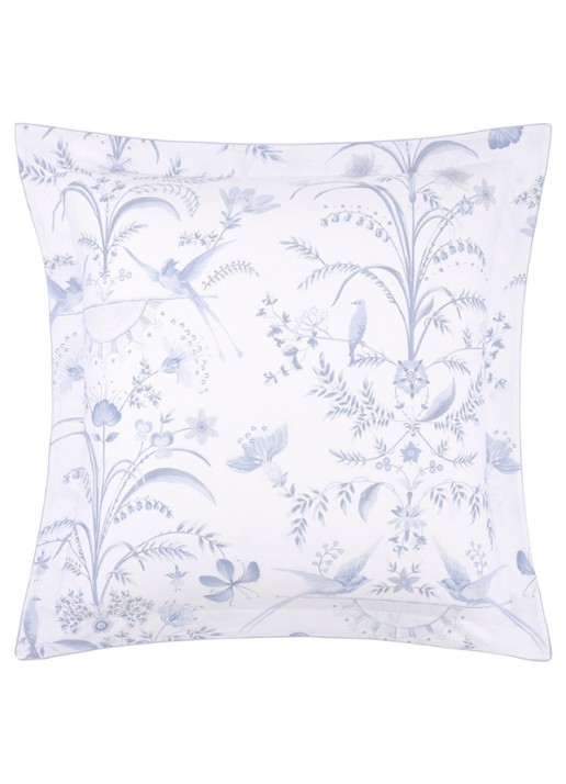 Yves Delorme Herbier kussensloop 120TC - voorkant 5 blauw