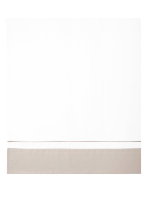 Yves Delorme Lutece laken van katoensatijn 300TC - voorkant beige