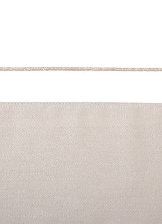 Yves Delorme Lutece laken van katoensatijn 300TC - voorkant 2 beige
