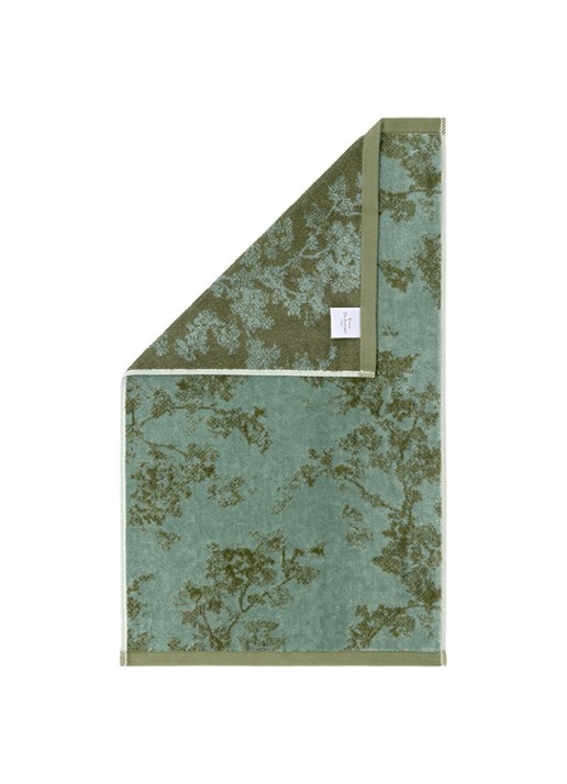 Yves Delorme Muses gastendoek - 470 gr/m2 - 55 x 100 cm - detail 2 groen