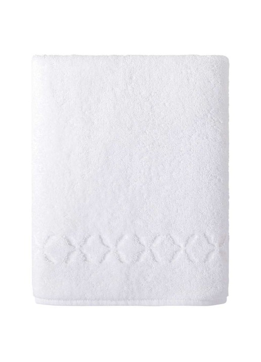 Yves Delorme Nature Amande badlaken - 550 gr/m2 - 90 x 160 cm  - detail 2 wit