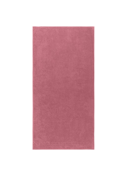 Yves Delorme Nature Amande badlaken - 550 gr/m2 - 90 x 160 cm  - voorkant 3 roze