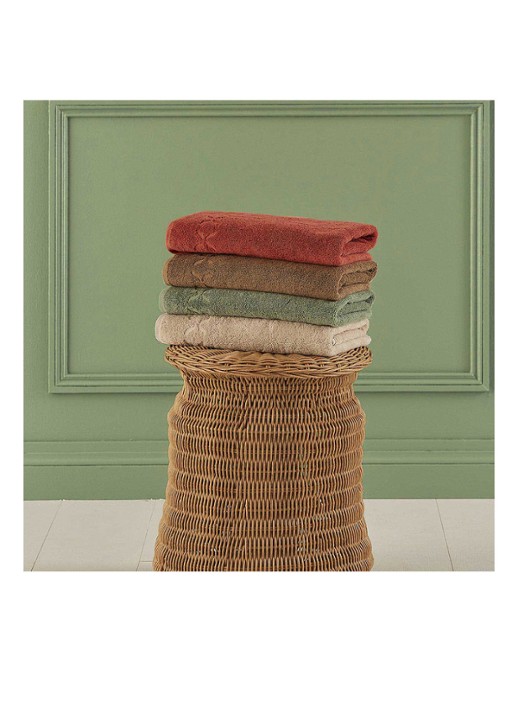 Yves Delorme Nature Amande gastendoek - 550 gr/m2 - detail 3 camel