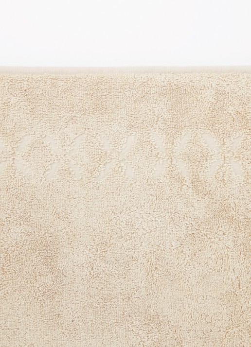 Yves Delorme Nature Amande washand - 550 gr/m2 - 33 x 33 cm - detail 3 creme