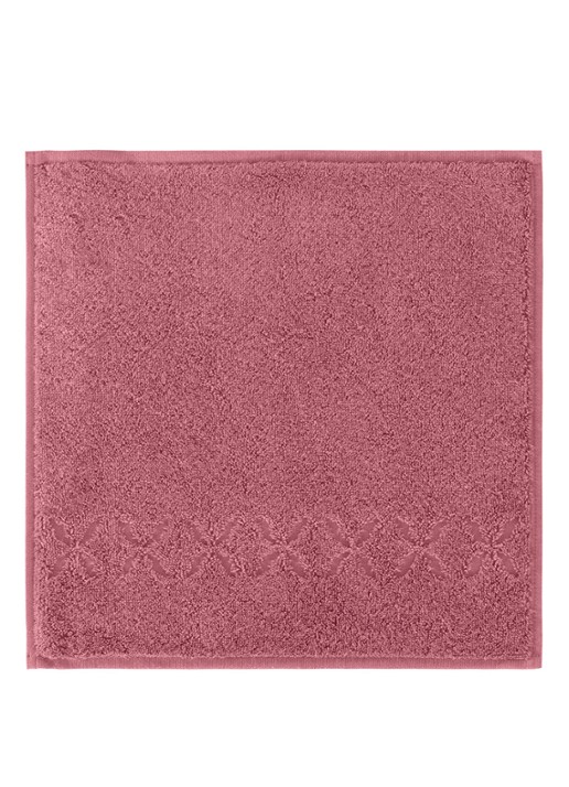 Yves Delorme Nature Amande washand - 550 gr/m2 - 33 x 33 cm - voorkant 2 roze