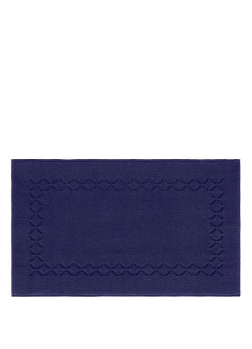 Yves Delorme Nature badmat 55 x 90 cm - voorkant blauw