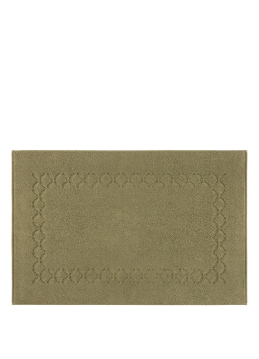 Yves Delorme Nature badmat 55 x 90 cm - voorkant khaki
