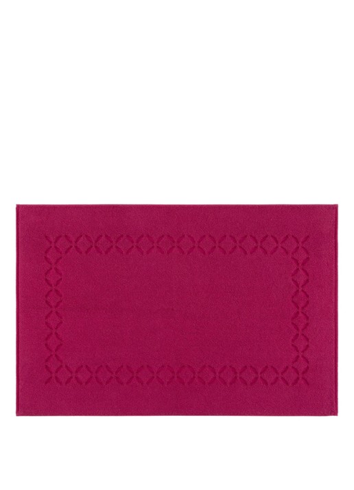 Yves Delorme Nature badmat 55 x 90 cm - voorkant fuchsia
